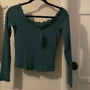 Abercrombie Off the Shoulder Crop Top